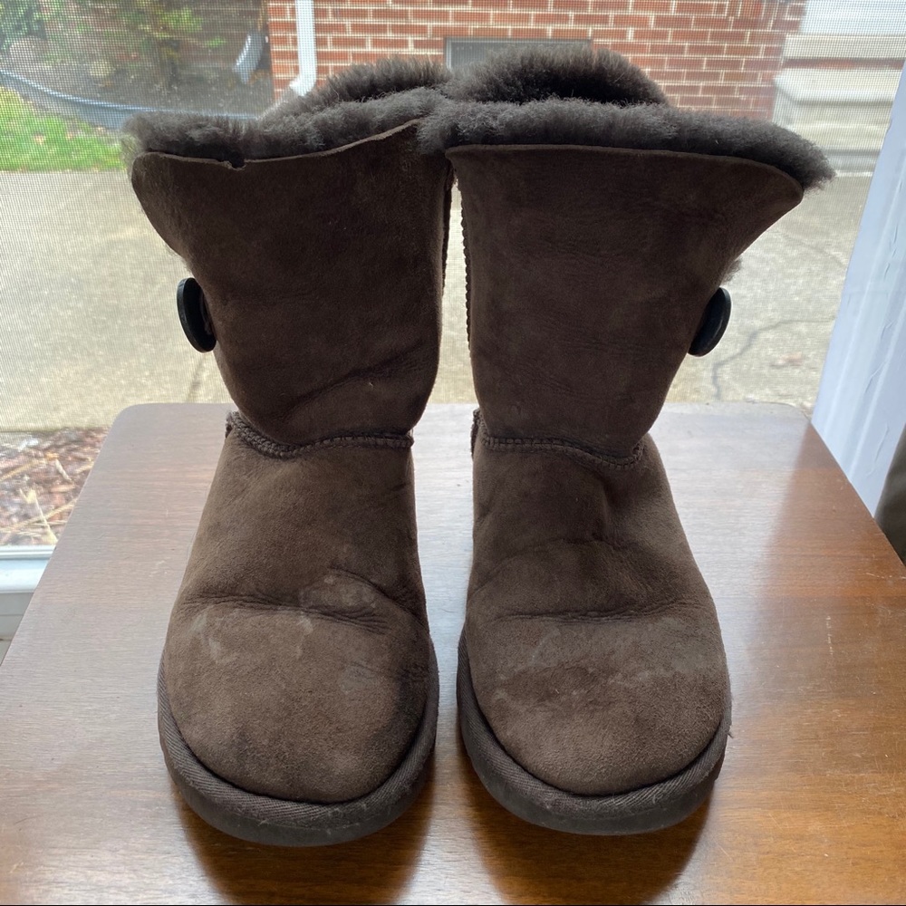 Bailey Button Ugg Boots Dark Brown - image 6